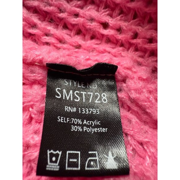 POL Size M Multicolor Pink Rainbow Colorful Confetti Boxy Oversized Sweater - Picture 11 of 16